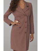 Robe cappucino blazer croisée