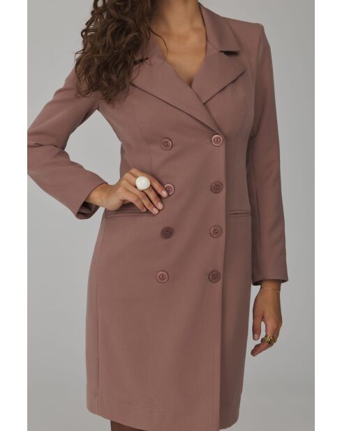 Robe cappucino blazer croisée