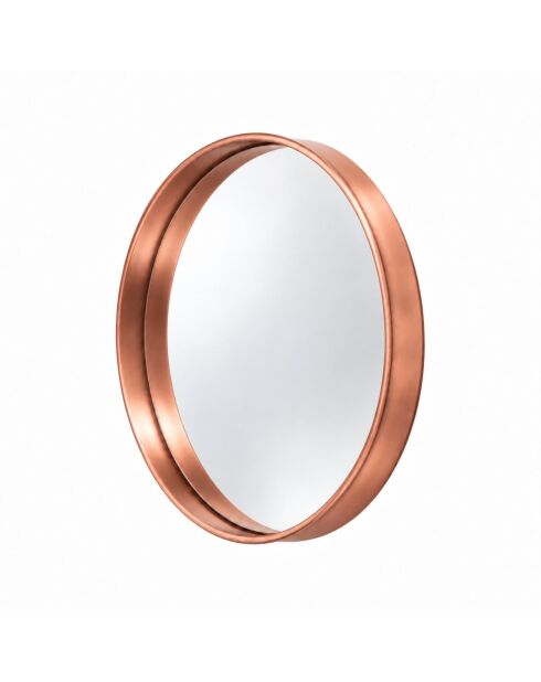 Miroir décoratif cuivre - D.30 cm