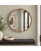 Specchio decorativo in rame - D.30 cm