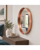 Specchio decorativo in rame - D.30 cm