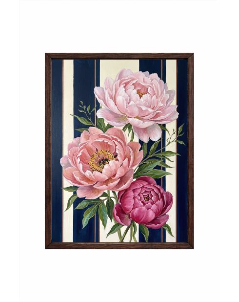 Tableau décoratif encadré en MDF multicolore - 50x70 cm