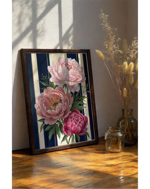 Tableau décoratif encadré en MDF multicolore - 50x70 cm