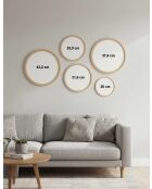 Pannello decorativo incorniciato in MDF multicolore - 5 pezzi