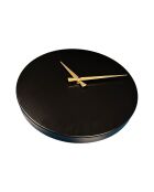 Reloj de pared decorativo negro - 35x35 cm