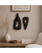 Set mit 2 schwarzen Wanddekorationen — 2 x (18x40) cm