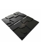 Set aus 2 schwarzen Wanddekorationen — 2 x (70x100) cm