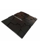 Set aus 2 schwarzen Wanddekorationen — 2 x (70x100) cm