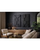 Set aus 2 schwarzen Wanddekorationen — 2 x (70x100) cm