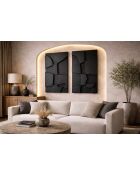 Set aus 2 schwarzen Wanddekorationen — 2 x (70x100) cm