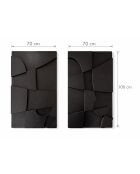 Set aus 2 schwarzen Wanddekorationen — 2 x (70x100) cm