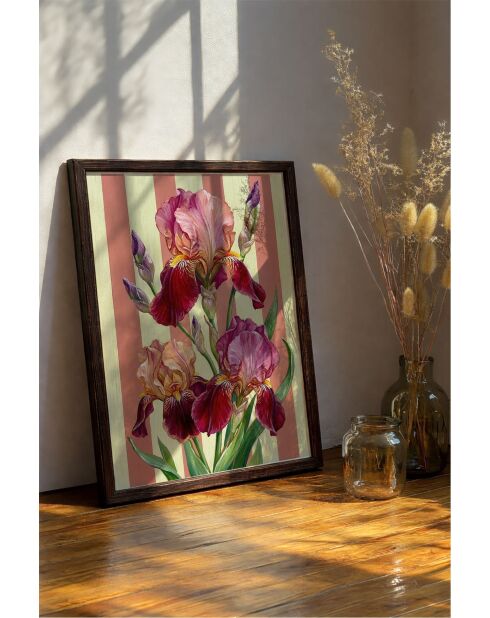 Tableau décoratif encadré en MDF multicolore - 50x70 cm
