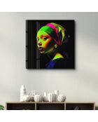 Tableau décoratif en verre trempé multicolore - 50x50 cm