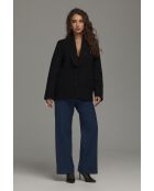 Pantalon colbat droit à plis marqués