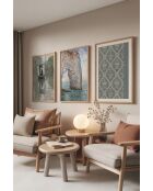 Lot de 3 tableaux décoratifs multicolore - 50x70 cm