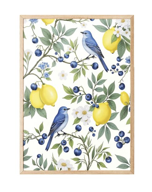 Tableau décoratif encadré multicolore - 50x70 cm