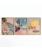 Set de 3 cuadros decorativos multicolores - 50x70 cm