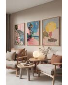 Set de 3 cuadros decorativos multicolores - 50x70 cm