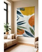 Dekorplatte aus mehrfarbigem Polyester - 100x140 cm