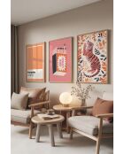 Lot de 3 tableaux décoratifs multicolore - 50x70 cm