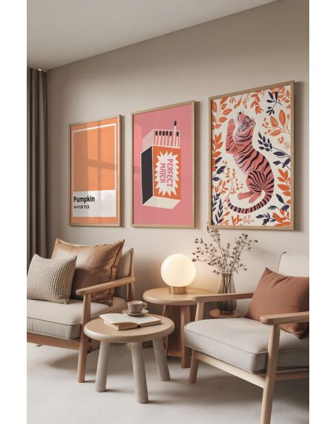 Lot de 3 tableaux décoratifs multicolore - 50x70 cm
