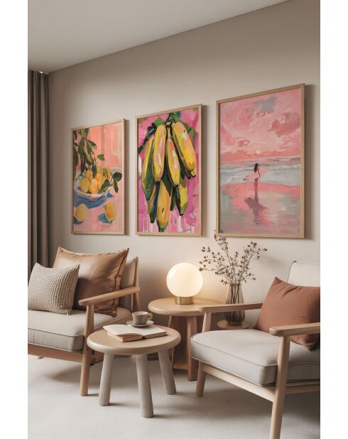 Lot de 3 tableaux décoratifs multicolore - 50x70 cm