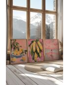 Lot de 3 tableaux décoratifs multicolore - 50x70 cm