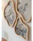 Pannello decorativo con cornice in MDF multicolore - 3 pezzi