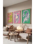 Lot de 3 tableaux décoratifs multicolore - 50x70 cm