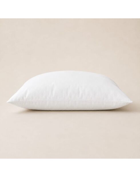 Oreiller moelleux en coton bio blanc