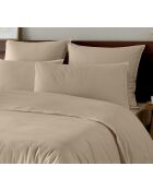 Parure housse de couette en coton lavé + 2 taies d'oreiller ficelle