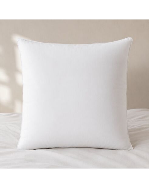 Oreiller anti-acarien en coton ferme blanc