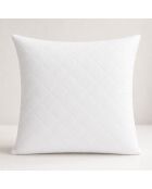 Oreiller matelassé en coton ferme blanc - 60x60 cm