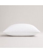 Oreiller matelassé en coton ferme blanc - 60x60 cm
