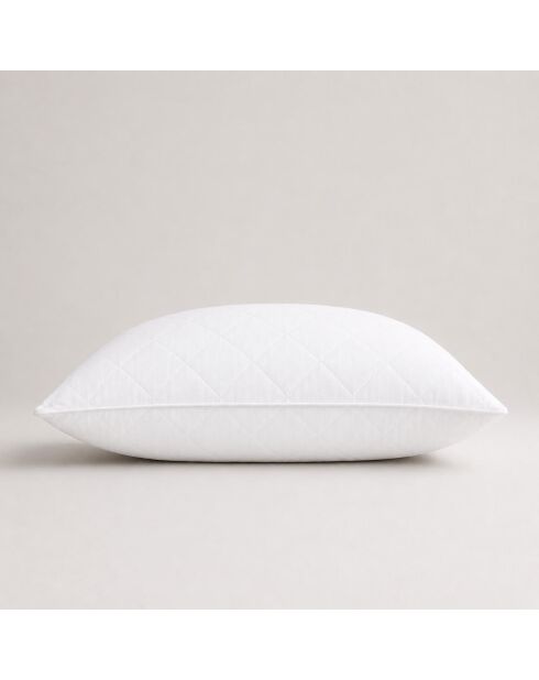 Oreiller matelassé en coton ferme blanc - 60x60 cm