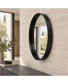 Specchio decorativo nero - D.50 cm