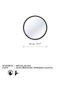 Specchio decorativo nero - D.50 cm