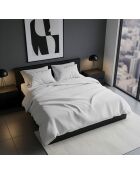 Parure housse de couette blanche - 240 x 220 cm