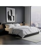 Parure housse de couette blanche - 240 x 220 cm