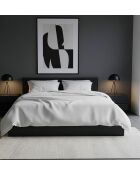 Parure housse de couette blanche - 240 x 220 cm