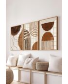 Lot de 3 tableaux décoratifs multicolore - 50x70 cm