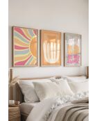 Lot de 3 tableaux décoratifs multicolore - 50x70 cm
