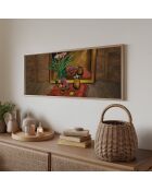 Dekoratives Bild gerahmt aus mehrfarbigem MDF - 50x120 cm