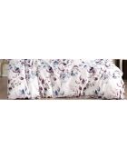 Parure housse de couette en coton ranforcé Blossom blanc / violet / bleu / gris - 240 x 220 cm