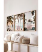 Lot de 3 tableaux décoratifs multicolore - 50x70 cm