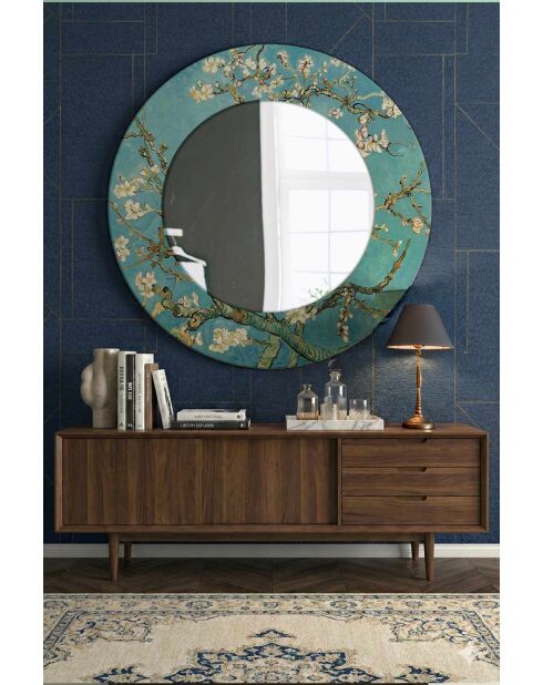 Miroir décoratif multicolore - D.58 cm