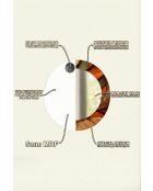 Specchio decorativo multicolore - D.58 cm