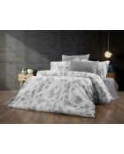 Parure housse de couette Cedar grise - 260 x 220 cm