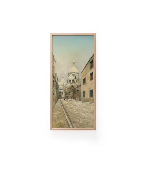 Tableau décoratif encadré en MDF multicolore - 50x120 cm