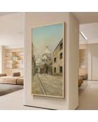Quadro decorativo incorniciato in MDF multicolore - 50x120 cm